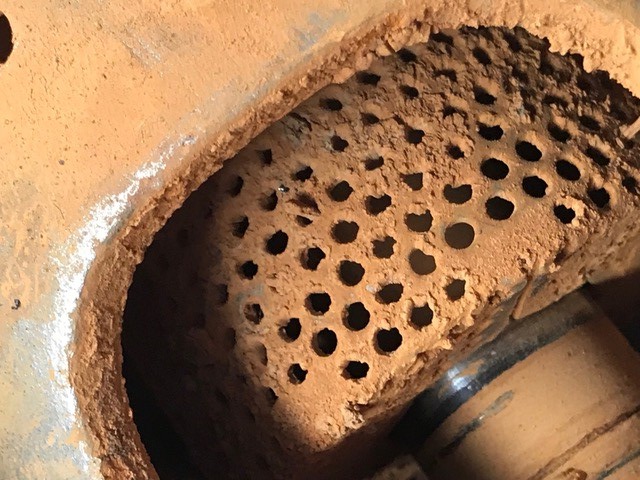 iron oxide on pump